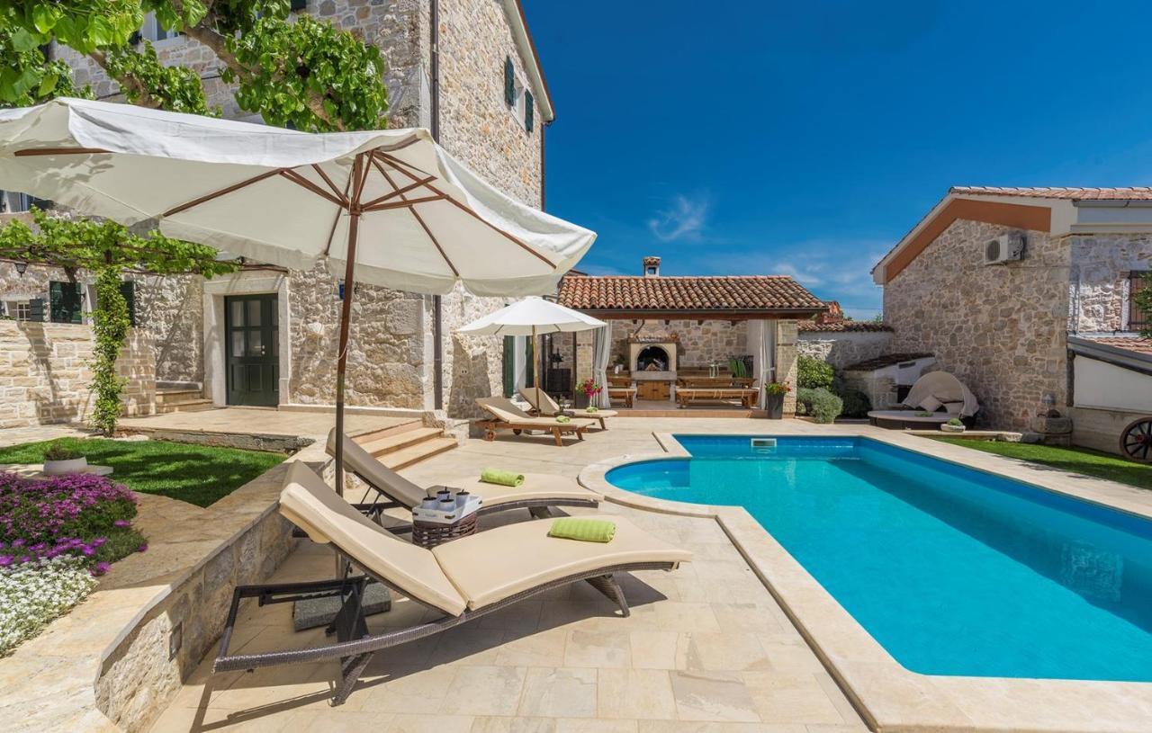 Beautiful Stone House - Villa Parentium With Private Pool Dracevac Экстерьер фото